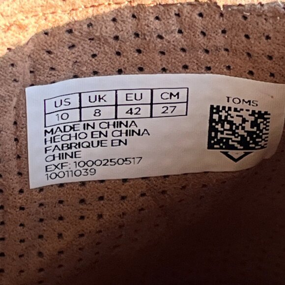 Toms Avery Wedge Women Brown Side Zip Bootie Wedge Heel Side Zip Size 10 - Picture 7 of 7
